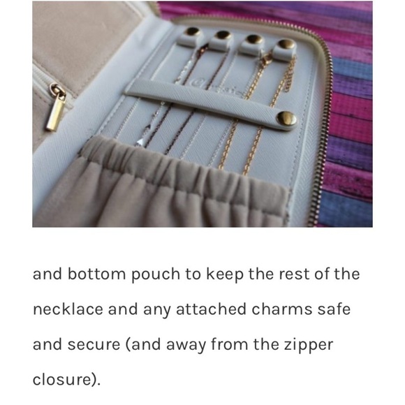 Chrisil OFF WHITE JEWELRY TRAVEL WALLET HANDMADE - Picture 9 of 16